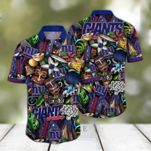 New York Giants NFL Flower Hawaii Shirt And Tshirt For Fans