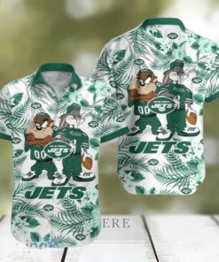 New York Jets Hawaiian Shirt Taz and Bugs For NFL Team