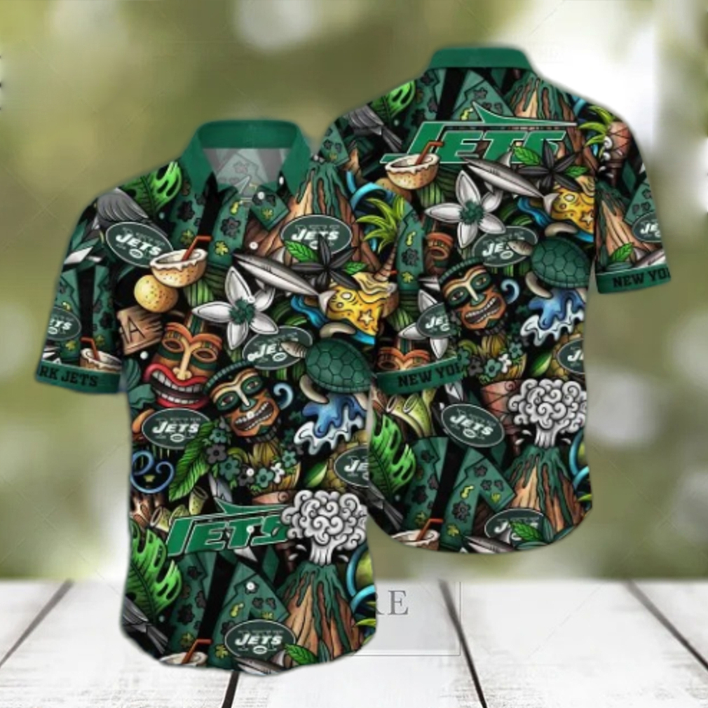 New York Jets NFL Flower Hawaii Shirt And Tshirt For Fans