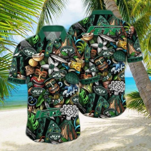 New York Jets NFL Flower Hawaii Shirt And Tshirt For Fans