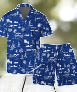 New York Knicks Team Logo Beach Vibes Pattern Hawaiian Shirt & Short