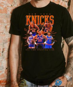 New York Knicks all time starting five shirt