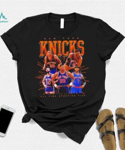 New York Knicks all time starting five shirt