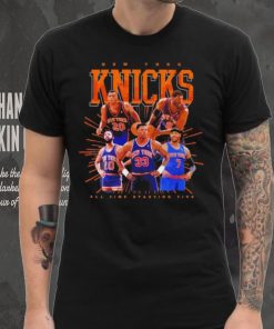New York Knicks all time starting five shirt