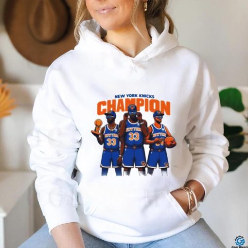 New York Knicks champion basketball cartoon shirt