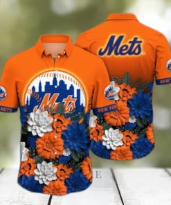 New York Mets MLB Flower Hawaii Shirt And Tshirt For Fans