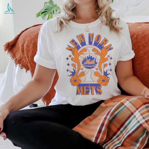 New York Mets New Era White Ringer T Shirt
