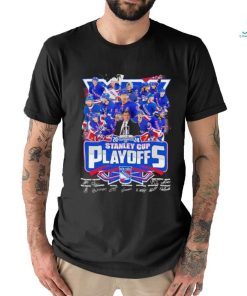 New York Rangers 2024 Stanley Cup Playoffs Signatures Shirt