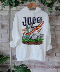 New York Yankees Aaron Judge fire baseball shirt