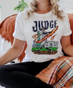 New York Yankees Aaron Judge fire baseball shirt