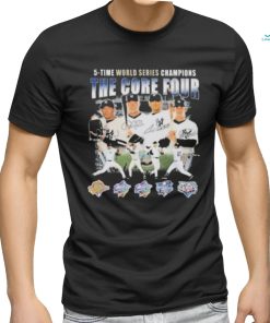 New York Yankees The Core Four 5 Time World Series Champions Signatures T shirt