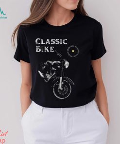 Nice black and white illustrated classic bike 2024 shirt