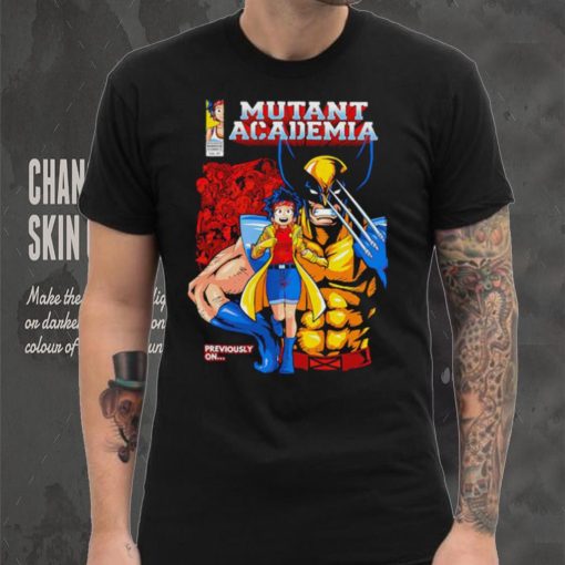 Nice mutant Academia Wolverine previously on shirt