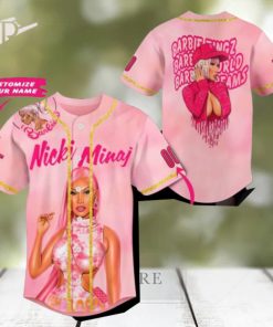 Nicki Minaj Barbie Album Custom Baseball Jersey