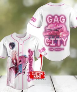 Nicki Minaj Gag City Pink Friday 2 Custom Baseball Jersey