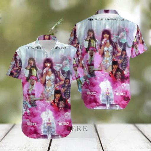 Nicki Minaj Pink Friday 2 World Tour Lighter Version Fan Gifts Hawaiian Shirt