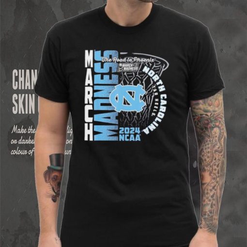 North Carolina Tar Heels 2024 NCAA Basketball the road to Phoenix March Madness shirt