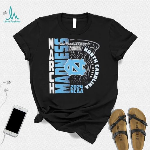 North Carolina Tar Heels 2024 NCAA Basketball the road to Phoenix March Madness shirt
