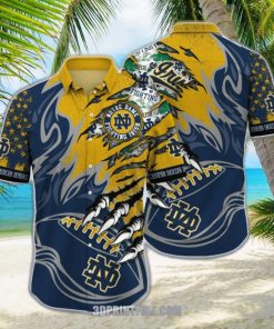 Notre Dame Fighting Irish 3D Hawaiian shirt Men