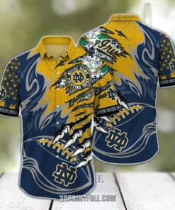 Notre Dame Fighting Irish 3D Hawaiian shirt Men