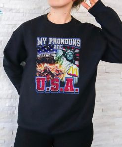 Nsfw My Pronouns Are U.S.A. t shirt