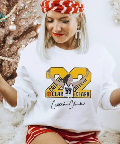 Number 22 Caitlin Clark Iowa Hawkeyes basketball player signature shirt