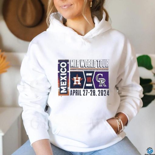 Official 2024 MLB World Tour Mexico City Series Houston Astros vs. Colorado Rockies April 27 28, 2024 Shirt