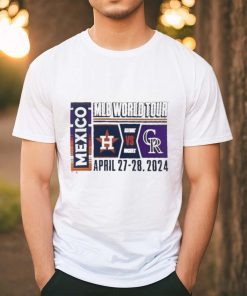 Official 2024 MLB World Tour Mexico City Series Houston Astros vs. Colorado Rockies April 27 28, 2024 Shirt