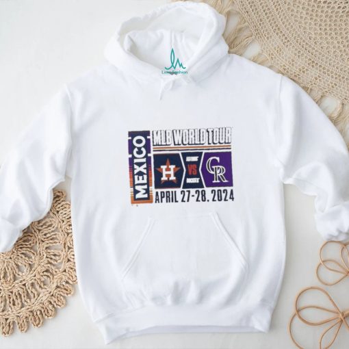 Official 2024 MLB World Tour Mexico City Series Houston Astros vs. Colorado Rockies April 27 28, 2024 Shirt