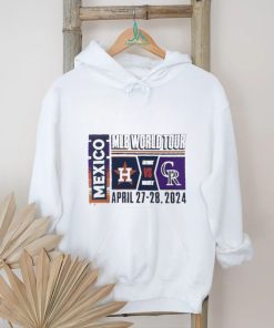Official 2024 MLB World Tour Mexico City Series Houston Astros vs. Colorado Rockies April 27 28, 2024 Shirt
