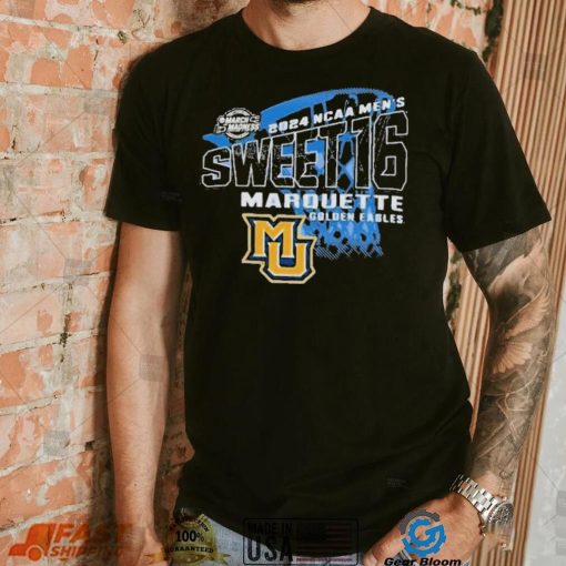 Official 2024 Ncaa Men’s Sweet 16 Marquette Golden Eagles Shirt