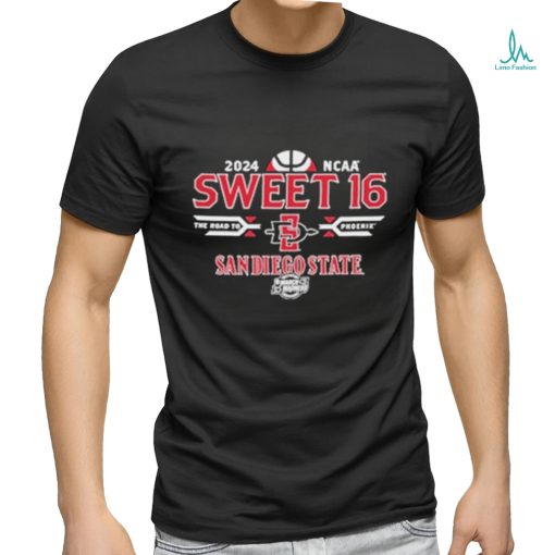 Official 2024 SDSU Men’s Basketball Sweet 16 Shirt