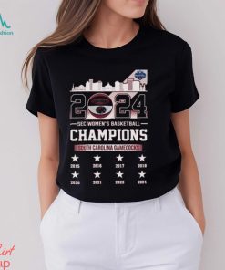 Official 2024 Sec Women’s Basketball Champions South Carolina Gamecocks Skyline Shirt