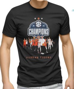 Official 2024 sec men’s basketball tournament champions auburn all teams shirt