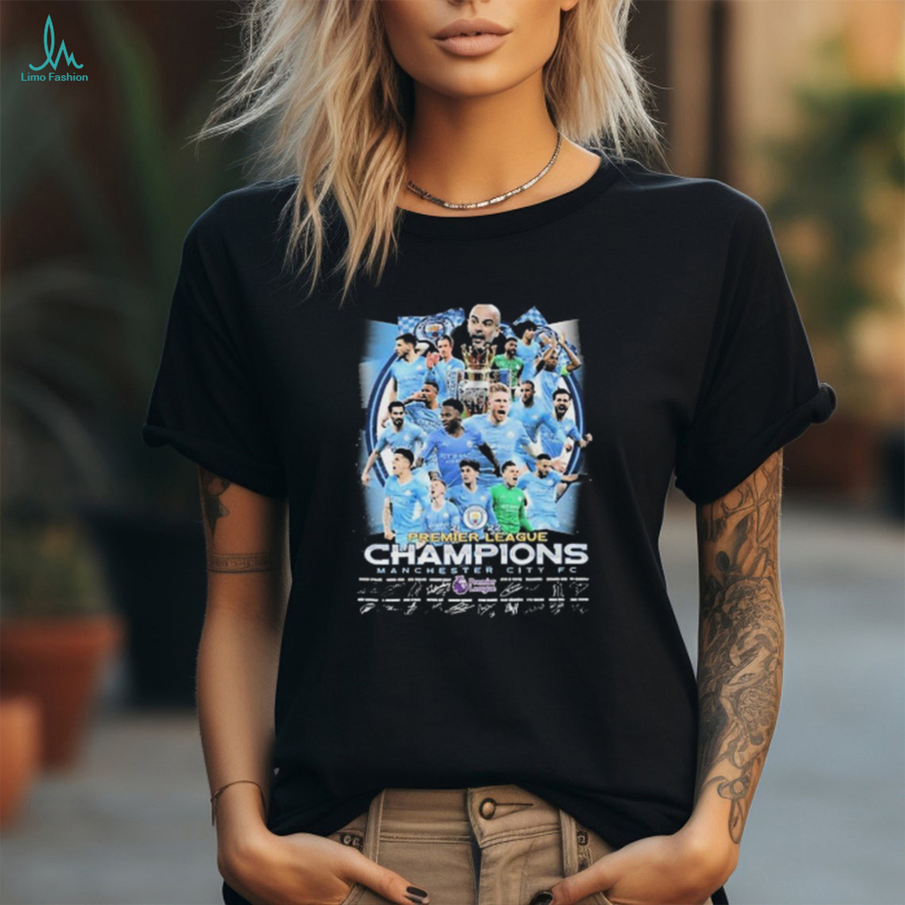 Official 2122 Premier League Champions Manchester City Fc Signatures Shirt Official 2122 Premier League Champions Manchester City Fc Signatures Shirt
