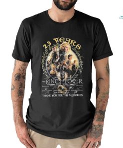 Official 23 Years The Lord Of The Rings – Rings Of Power 2001 2024 Thank You For The Memories Shirt