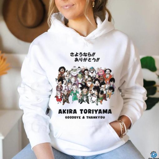Official Akira Toriyama Goodbye Thank You Akira Sensei Rip Rest In Power Dragon Ball Shirt