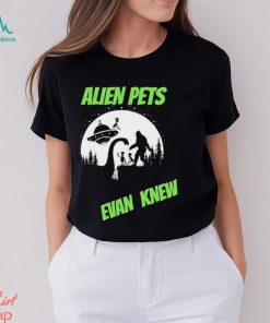 Official Alien Pets Evan Knew Logo T shirt
