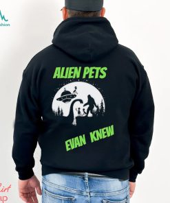 Official Alien Pets Evan Knew Logo T shirt