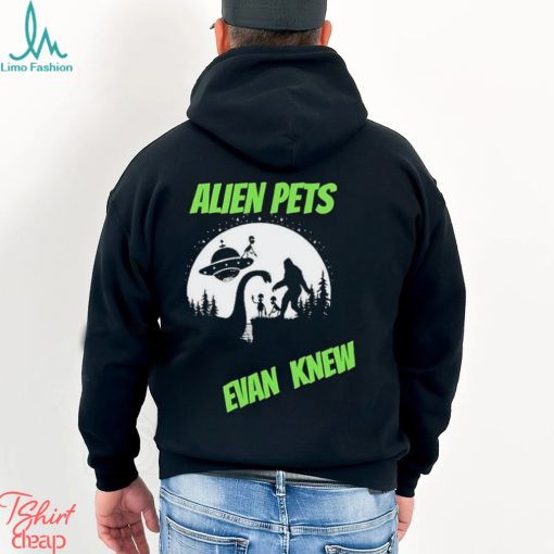 Official Alien Pets Evan Knew Logo T shirt