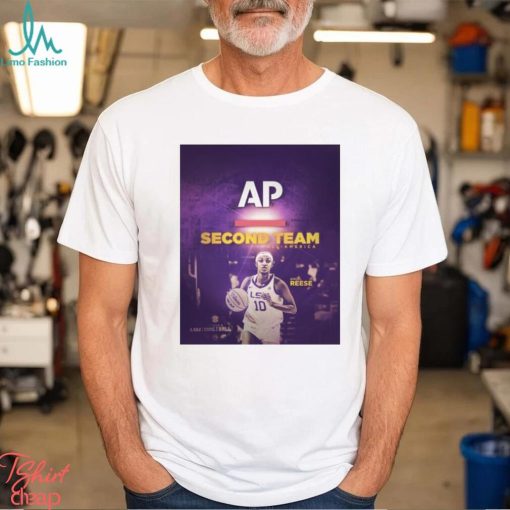 Official Angel Reese LSU Women’s Basketball Is On The Associated Press Second Team All America T shirt