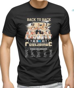 Official Back To Back 2024 Big Ten Conference Men’s Basketball Champions Purdue Boilermakers Signatures Shirt