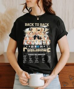 Official Back To Back 2024 Big Ten Conference Men’s Basketball Champions Purdue Boilermakers Signatures Shirt