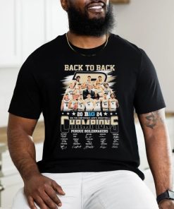 Official Back To Back 2024 Big Ten Conference Men’s Basketball Champions Purdue Boilermakers Signatures Shirt