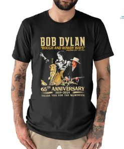 Official Bob Dylan Rough and Rowdy Ways Worldwide Tour 2021 2024 65th Anniversary 1959 2024 Thank You For The Memories Shirt