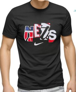 Official Brooklyn nets nike 2021 22 city edition essential wordmark collage T shirt