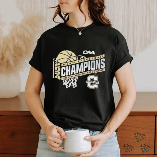 Official Charleston Cougars Blue 84 Unisex 2024 Caa Men’s Basketball Conference Tournament Champions Locker Room Shirt