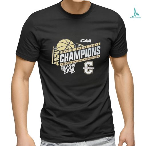 Official Charleston Cougars Blue 84 Unisex 2024 Caa Men’s Basketball Conference Tournament Champions Locker Room Shirt
