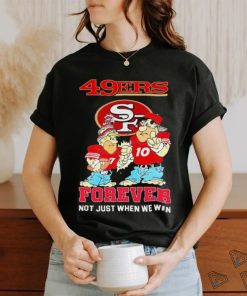 Official Charvarius Ward and Jimmy Garoppolo cartoon SF 49ers forever not just when we win shirt