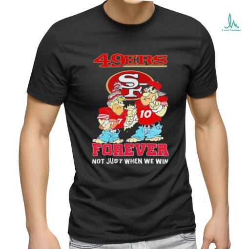 Official Charvarius Ward and Jimmy Garoppolo cartoon SF 49ers forever not just when we win shirt